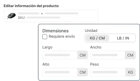 Sincronización de productos