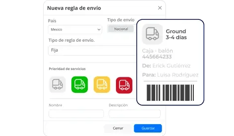 Reglas de envío