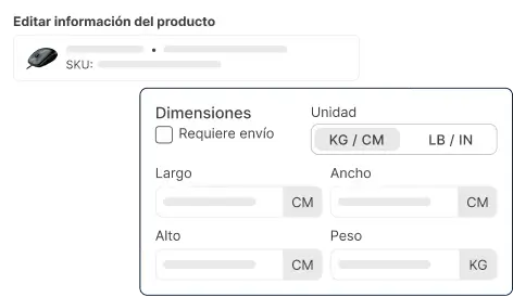 Sincronización de productos