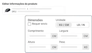 Sincronização de produtos