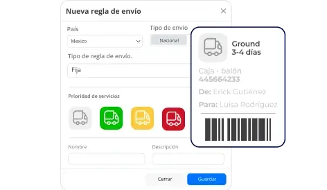 Reglas de envío